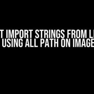 Cannot Import Strings from Library Without Using All Path on Image Picker?