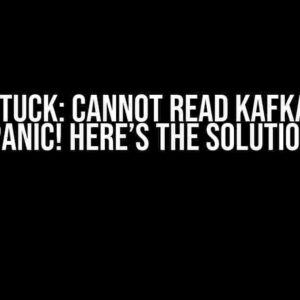 Spark Stuck: Cannot Read Kafka? Don’t Panic! Here’s the Solution